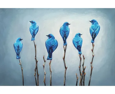 Синие птицы через неделю... - Мастерская Елены Пинталь | Facebook