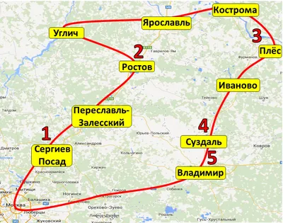 Золотое кольцо» России: цифры и факты