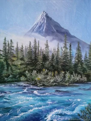 Гобеленовая картина художника Лес в горах с доставкой по России