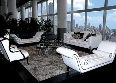 Дизайн гостиной в черно-белом цвете: фото, интерьер | Wergin.ru