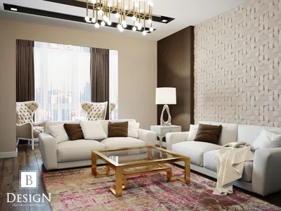 Гостиная современной квартиры с двумя одинаковыми диванами напротив друг  друга | Премиум Фото