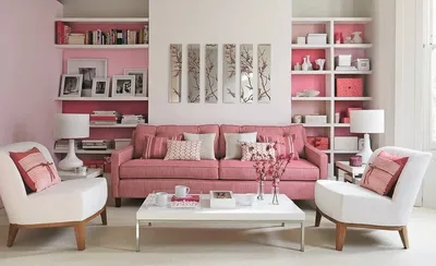 Розовый цвет в дизайне интерьера. Фото модных сочетаний 2023 года