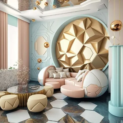 Оформление комнаты в золотом цвете: создание роскошной атмосферы в  интерьере | Блог о дизайне интерьера OneAndHome