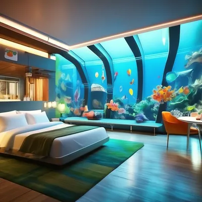 Отель под водой, в стиле лофт в …» — создано в Шедевруме