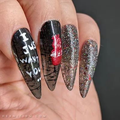 Gothic moon nails