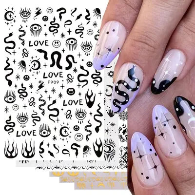 Gothic Text Nail Art | The Adorned Claw