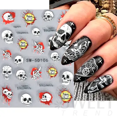 Gothic Cross Fake Nails