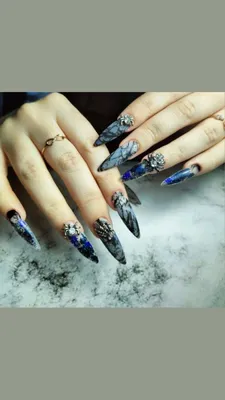 15 Gothic Black and Stiletto Nail Ideas and Inspirations