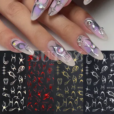 Halloween Gothic Press On False Nails - Spiderweb Pattern Long False Nail  Tips | Top Quality Fake Nails for Sale