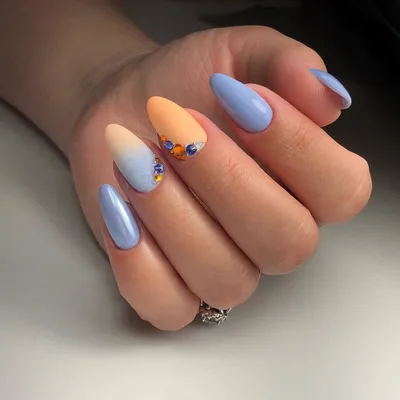 Градиентный маникюр гель лаком БОМБА ;) Gradient Nails - YouTube