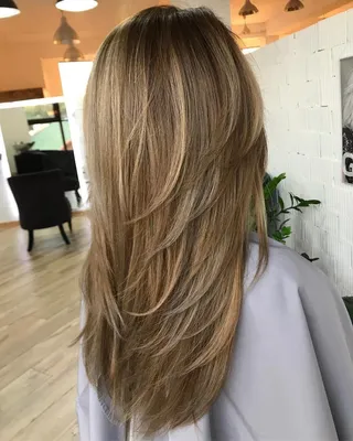 Градуированная стрижка на длинные волосы (64 фото)