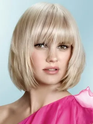 Каре градуированное на средние волосы с челкой (35 фото): стильные варианты  для девушек
