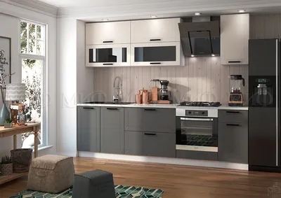 Кухня цвета графит Ника 2 - качественная мебель для кухни