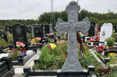 Гранитный крест - купить в Москве, доступные цены на кресты на могилу из  гранита у «Ритуал-1»