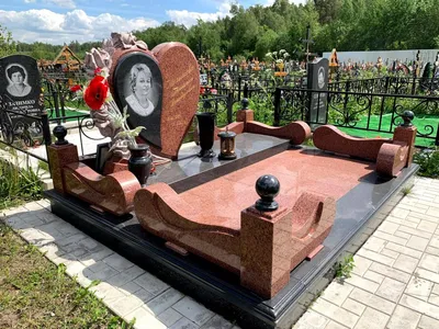 Гранитные ограды на могилу в Москве и МО, фото, цена, установка