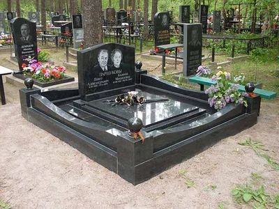 Гранитные ограды на могилу в СПб недорого: фото и цены оградок на кладбище  от Ригранд