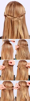 Как сделать греческую прическу – пошагово ФОТО и ВИДЕО ✂ | Half up hair,  Long hair styles, Half up half down hair