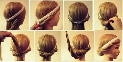 ГРЕЧЕСКАЯ ПРИЧЕСКА ЗА ТРИ МИНУТЫ- Greek hairstyle look tutorial | Греческие  прически, Прически, Последние прически