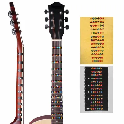 Наклейки на гриф гитары с нотами, черные, 10х12 см The String 10569232  купить за 273 ₽ в интернет-магазине Wildberries