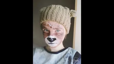 Аквагрим мишка Teddy bear make up by Victoria Filina - YouTube