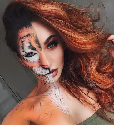 Как нарисовать на лице принт тигра, леопарда, зебры, сделать аквагрим? |  Zebra makeup, Animal makeup, Halloween makeup diy