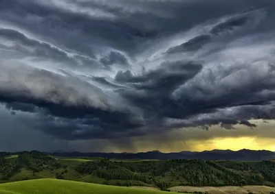 Создано Природой - Грозовое небо над пшеничным полем. | Facebook