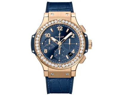 Часы Gold Blue Diamonds HUBLOT Big Bang 341.PX.7180.LR.1204, 42 мм, розовое  золото, хронограф | Mercury