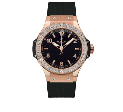 Часы Gold Diamonds HUBLOT Big Bang 361.PX.1280.RX.1104, 38 мм, розовое  золото, безель с бриллиантами | Mercury