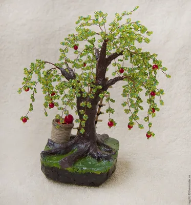 Как из бисера сделать яблоневое дерево: мастер-класс (8 видео) | Творчество  | Domigolki.ru