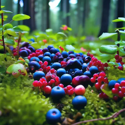 Растение с красными ягодами в лесу - 69 фото