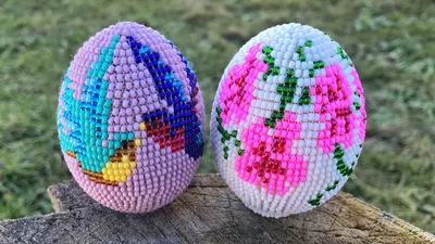 How to make a beaded egg. Step by step for beginners - YouTube