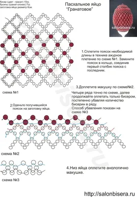 Пасхальное бисероплетение | Пикабу