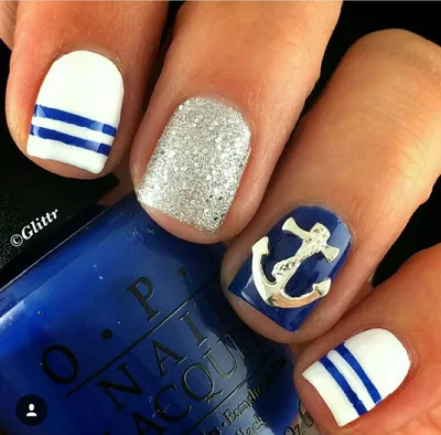 Ancla ⚓ | Fancy nails, Nails, Beach nails