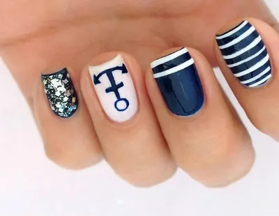 Pin by Nicole Lias on Nails | Nautical nails, Cruise nails, Beach nails