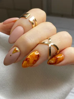 Янтарь на ногтях | Nails, Beauty