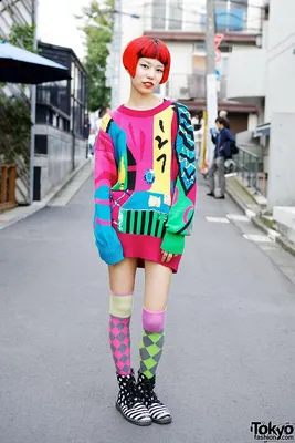 Молодежная мода Японии | Японская уличная мода, Молодежная мода, Мода на  фестивале burning man