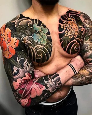 Тату рукав в японском стиле | Блог про татуировки pavuk.ink | Японский  стиль, Невероятные татуировки, Татуировка в виде меча