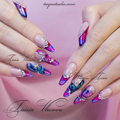 Nails by Chernetsova | Розовый френч на ногтях / Яркий маникюр | Дзен