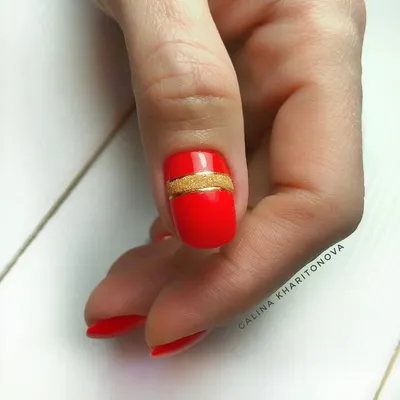 Nail Art #2706 - Best Nail Art Designs Gallery | BestArtNails.com | Nails  design with rhinestones, Red nail art, Red nails