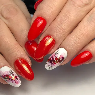 Stacy nail bar - Потрясающий ярко-красный маникюр с... | Facebook