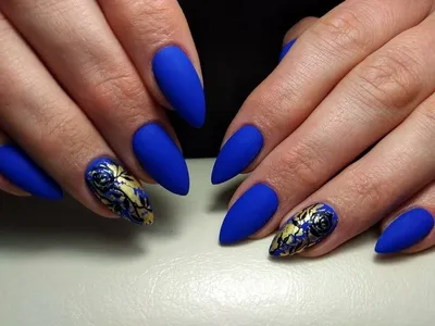 Синий маникюр,яркие ногти | Ногти, Дизайнерские ногти, Маникюр