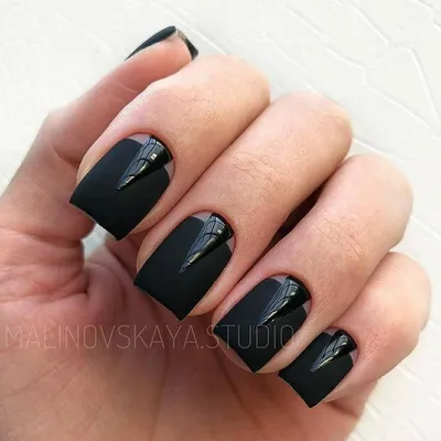 359 отметок «Нравится», 0 комментариев — Идеи Маникюра💅Мк💅Nailart💅  (@omega__nails) в Instagram: «Черный🖤 Оцени под… | Дизайнерские ногти,  Ногти, Деловой маникюр