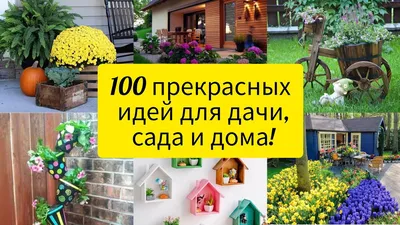 100 ПРЕКРАСНЫХ ИДЕЙ для дачи, дома и сада! DIY// 100 wonderful ideas for  garden and home - YouTube