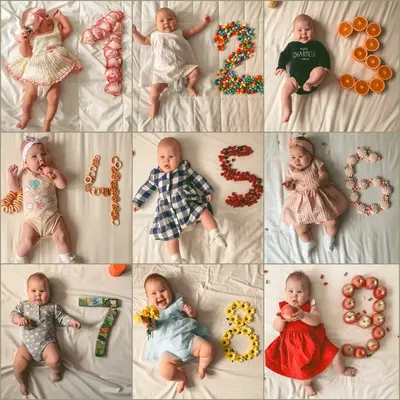 15 идей для фотосессии ребенка по месяцам – детские фотосессии для малыша  на каждый месяц