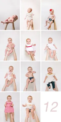 Идеи для незабываемых фотосессий ребенка по месяцам