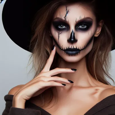 Идеи макияжа на хэллоуин фото 85 фото