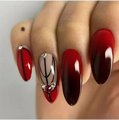 Красный маникюр | Unhas bonitas, Unhas desenhadas, Unhas coloridas