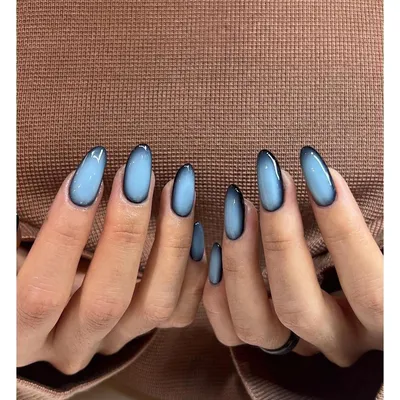 Новинки синего маникюра: 80 свежих фото | Blue nail art designs, Blue nail  art, Blue nails