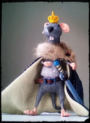 Мягкая игрушка-подушка Gekoko «Крыс повелитель Кис», черный, 30×18×15 см -  купить в интернет магазине