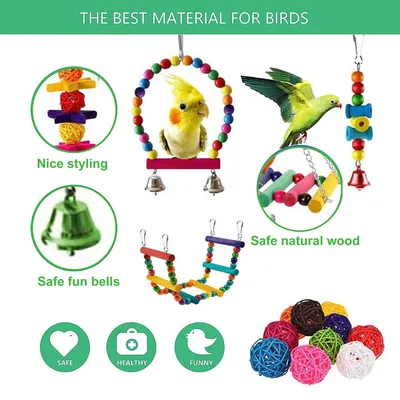 Игрушки для птиц, игрушки для попугаев для больших птиц, Попугаи из  перелитой древесины, африканские серые попугаи, Амазон | AliExpress